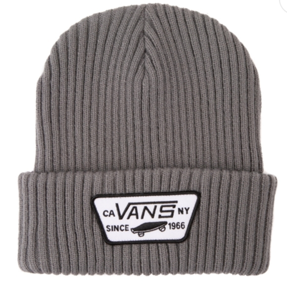 NWT Men's Vans Full Patch Beanie-Pewter - Picture 4 of 7